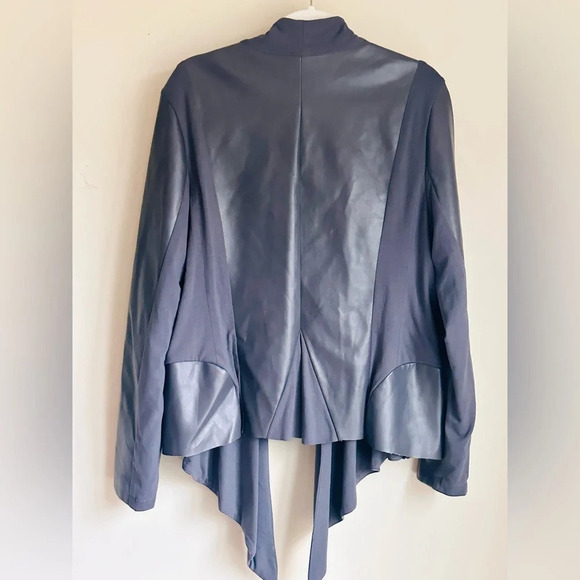 Grace Elements Faux Leather and Knit Open Jacket - Size XL - NWT - Picture 5 of 13